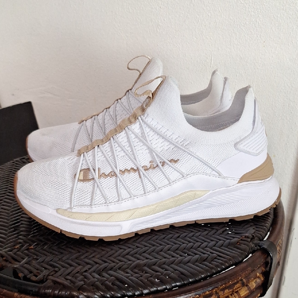 Champion White/Cream Women Running Walking Shoes Size 7 W